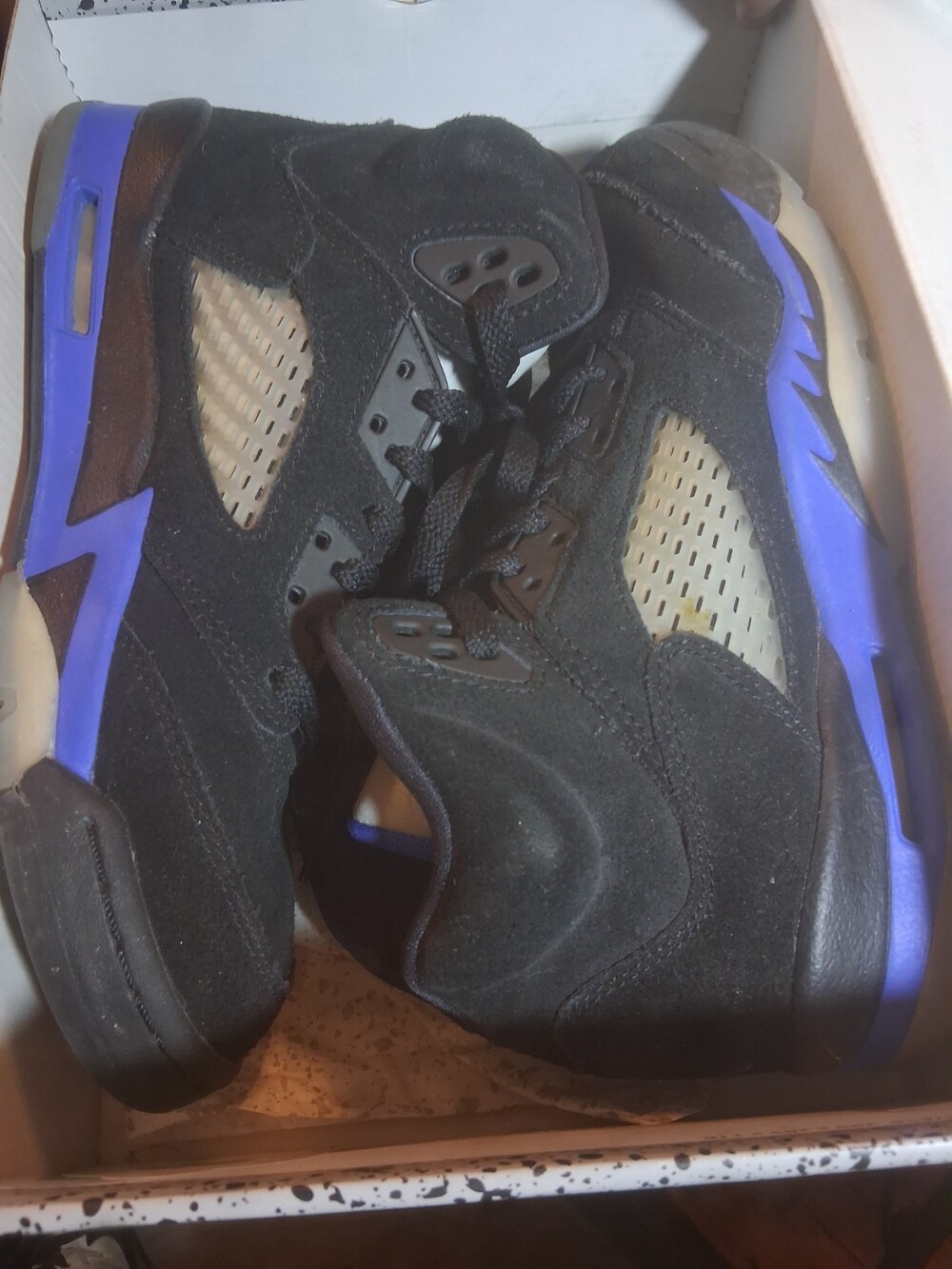 Size 5.5Y(GS) - Jordan 5 Retro Mid Racer Blue